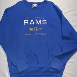 Vintage St. Louis Rams NFC Lee Sports Embroidered Crewneck Sweatshirt L